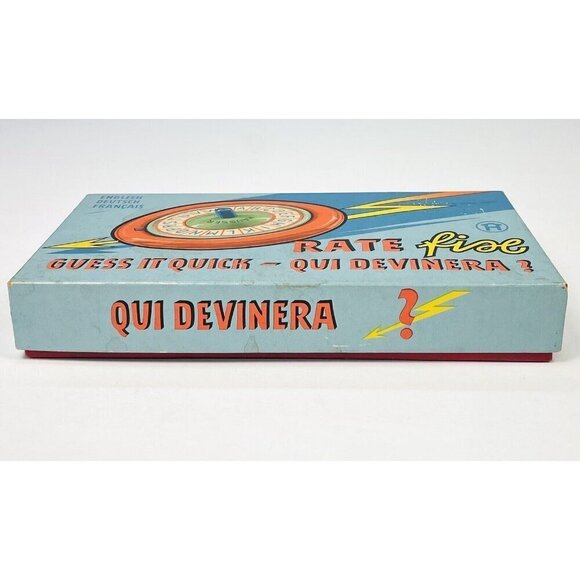 VTG 1950s Rate Fix GUESS IT QUICK Trivia Game English Dutch French COMPLETE EUC - Picture 9 of 10